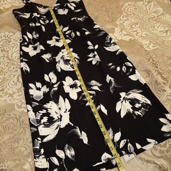 Ivanka Trump Womens Scuba Crepe Floral Square Hardware Strap Midi Sheath‎ Dress - Picture 6 of 12